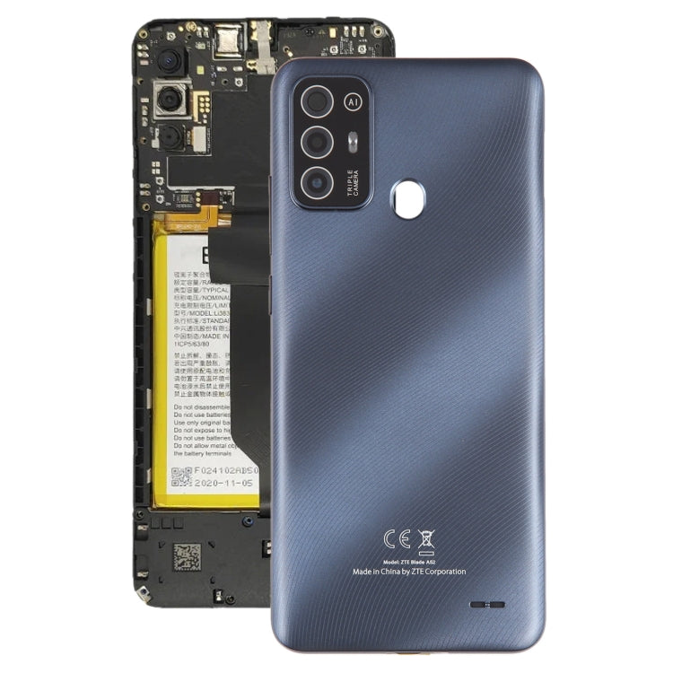 For ZTE Blade A52 Battery Back Cover(Grey) - For ZTE by buy2fix | Online Shopping UK | buy2fix