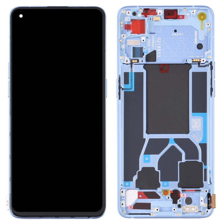 Original LCD Screen For OPPO Reno7 Pro 5G Digitizer Full Assembly with Frame (Blue) - LCD Screen by buy2fix | Online Shopping UK | buy2fix