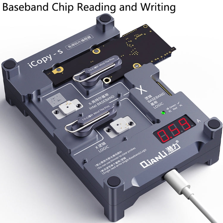 Qianli iCopy-S Double Sided Chip Test Stand 4 in1 Logic Baseband EEPROM Chip Non-removal For iPhone 7 / 7 Plus / 8 / 8 Plus - Repair Platform by QIANLI | Online Shopping UK | buy2fix