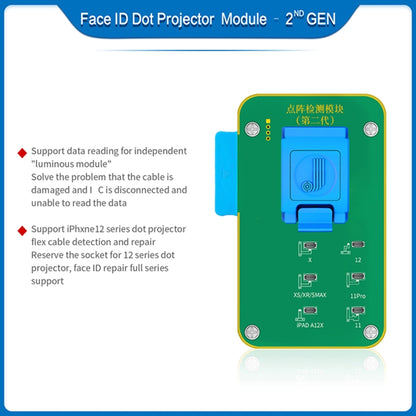 JC F2 Dot Matrix Module Testing 2nd Gen For iPhone X~12 Series - Repair Platform by JC | Online Shopping UK | buy2fix