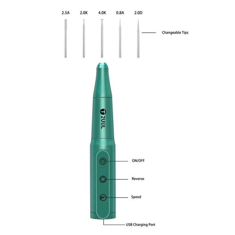 2UUL DA81 Chargeable Polish Drill Pen for Phone Repair - Tool Kits by 2UUL | Online Shopping UK | buy2fix