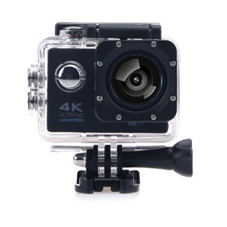 HAMTOD H9A HD 4K WiFi Sport Camera with Waterproof Case, Generalplus 4247, 2.0 inch LCD Screen, 120 Degree Wide Angle Lens (Black) - DJI & GoPro Accessories by HAMTOD | Online Shopping UK | buy2fix