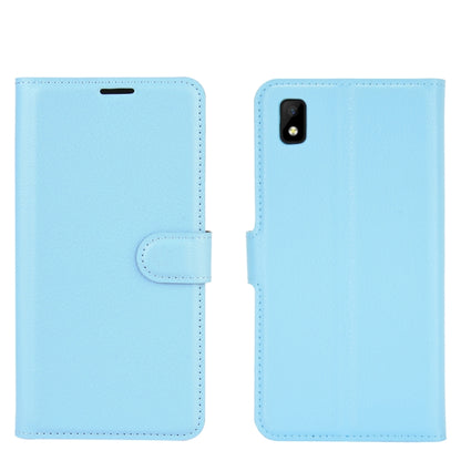 For ZTE Blade L210 Litchi Texture Horizontal Flip Protective Case with Holder & Card Slots & Wallet(Blue) - Mobile Accessories by buy2fix | Online Shopping UK | buy2fix