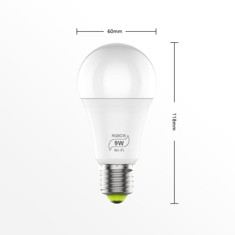 9W 220V E27 RGBCW WIFI LED Smart Bulb Wireless Smart Home Automation Light - Smart Light Bulbs by buy2fix | Online Shopping UK | buy2fix