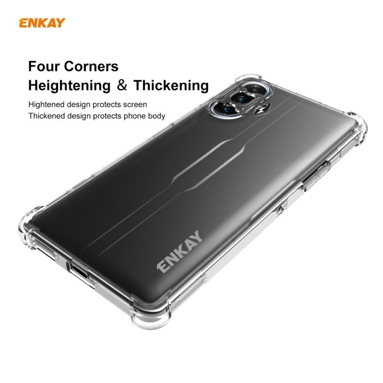 For Xiaomi Redmi K40 Gaming ENKAY Hat-Prince Clear TPU Shockproof Case Soft Anti-slip Cover - Xiaomi Cases by ENKAY | Online Shopping UK | buy2fix