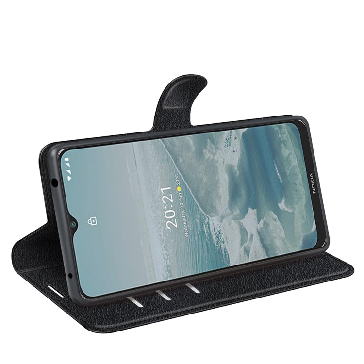 For Nokia G10/G20 Litchi Texture Horizontal Flip Protective Case with Holder & Card Slots & Wallet(Black) - Mobile Accessories by buy2fix | Online Shopping UK | buy2fix