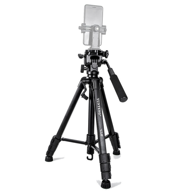 YUNTENG VCT-80 Aluminum Tripod Mount with Damping Ballhead - Tripods by YUNTENG | Online Shopping UK | buy2fix