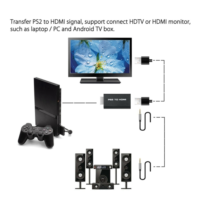 PS2 to HDMI Video Converter with 3.5mm Output - Computer & Networking by buy2fix | Online Shopping UK | buy2fix