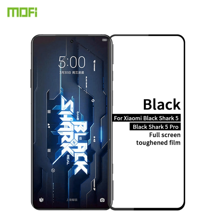 For Xiaomi Black Shark 5 / 5 Pro MOFI 9H 2.5D Full Screen Tempered Glass Film(Black) -  by MOFI | Online Shopping UK | buy2fix