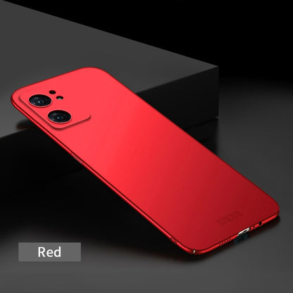 For OPPO Reno7 5G Global / Find X5 Lite MOFI Frosted PC Ultra-thin Hard Case(Red) - OPPO Cases by MOFI | Online Shopping UK | buy2fix