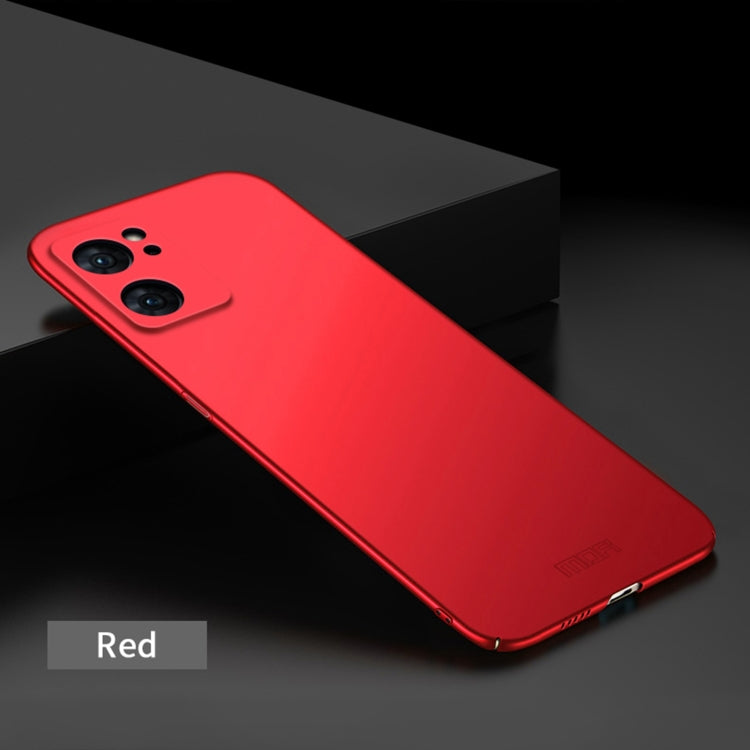 For OPPO Reno7 4G / F21 Pro 4G MOFI Frosted PC Ultra-thin Hard Case(Red) - OPPO Cases by MOFI | Online Shopping UK | buy2fix