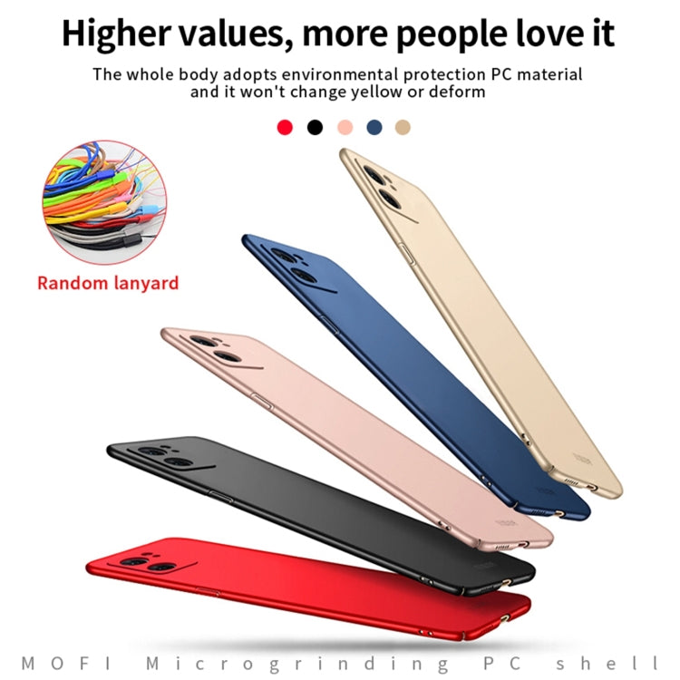 For OPPO Reno7 4G / F21 Pro 4G MOFI Frosted PC Ultra-thin Hard Case(Red) - OPPO Cases by MOFI | Online Shopping UK | buy2fix