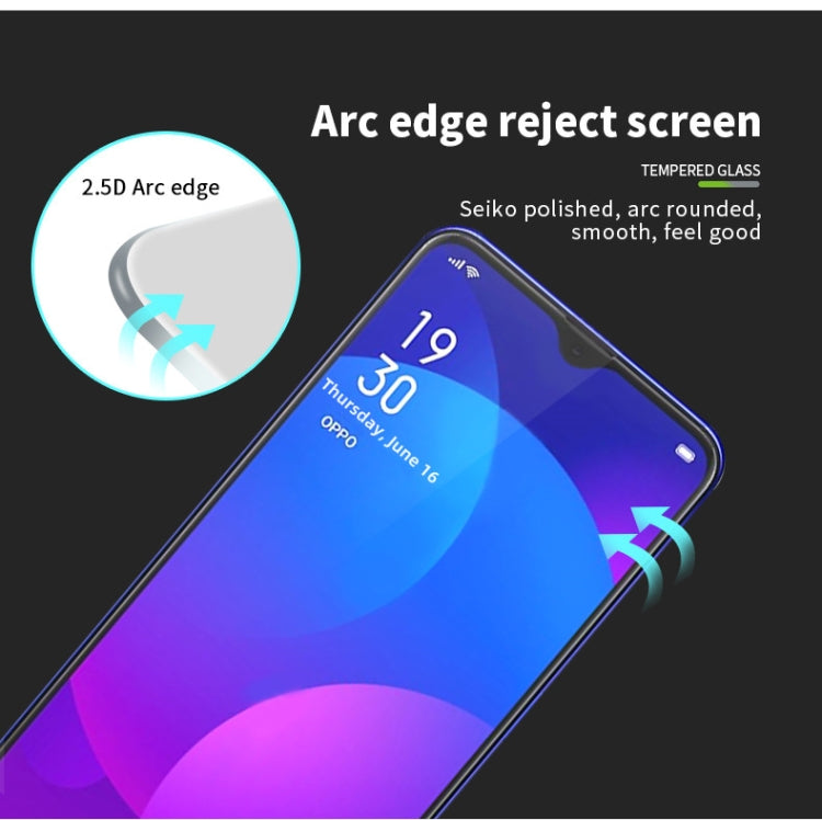 For OPPO A77 5G PINWUYO 9H 2.5D Full Screen Tempered Glass Film(Black) - OPPO & vivo Accessories by PINWUYO | Online Shopping UK | buy2fix