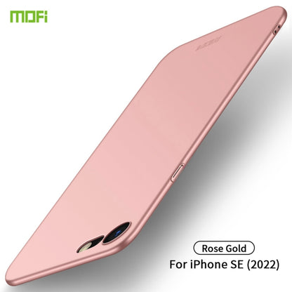 For iPhone SE 2022 / 2020 MOFI Frosted PC Ultra-thin Hard Case(Rose Gold) - iPhone SE 2022 / 2020 / 8 / 7 Cases by MOFI | Online Shopping UK | buy2fix