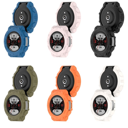 For Amazfit T-Tex 2 Shockproof TPU Protective Watch Case(Black) - Smart Wear by buy2fix | Online Shopping UK | buy2fix