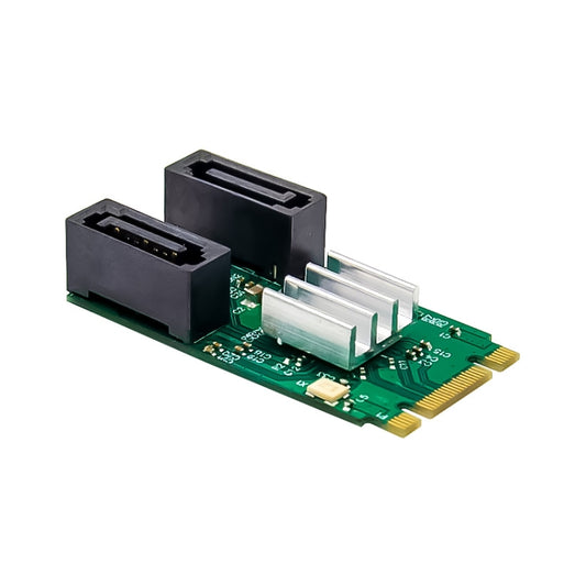 ST551 6Gbps PCIe B+M key to 2 Port SATA 3.0 Card M.2 to dual SATA  Adapter - Card Adapter by buy2fix | Online Shopping UK | buy2fix