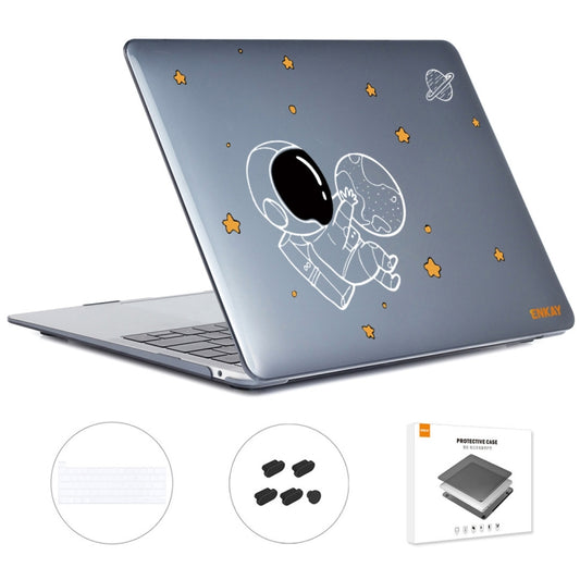 For MacBook Pro 16.1 A2141 ENKAY Hat-Prince 3 in 1 Spaceman Pattern Laotop Protective Crystal Case with TPU Keyboard Film / Anti-dust Plugs, Version:EU(Spaceman No.5) - MacBook Pro Cases by ENKAY | Online Shopping UK | buy2fix