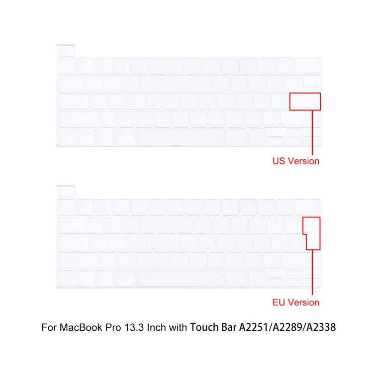 For MacBook Pro 13.3 A2251/A2289/A2338 ENKAY Hat-Prince 3 in 1 Protective Bracket  Case Cover Hard Shell with TPU Keyboard Film / Anti-dust Plugs, Version:EU(Black) - MacBook Pro Cases by ENKAY | Online Shopping UK | buy2fix