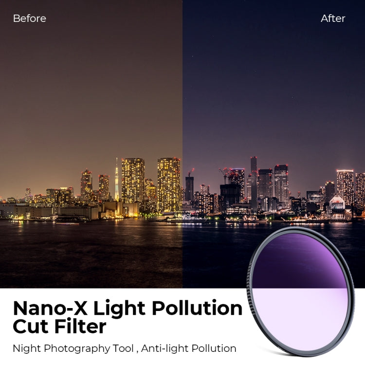 K&F CONCEPT KF01.1126 82mm Natural Night Filter - Camera Accessories by K&F | Online Shopping UK | buy2fix