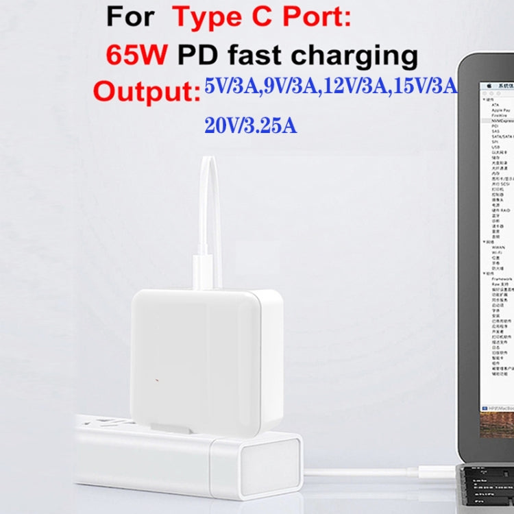 130W USB-C/Type-C Four Port GaN Charger with 2m USB-C/Type-C to USB-C/Type-C Data Cable Set EU / UK / AU / US Plug - Cable & Adapter by buy2fix | Online Shopping UK | buy2fix