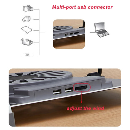 P3 Adjustable Aluminum Foldable Portable Laptop Notebook Fan Stand Bracket -  by buy2fix | Online Shopping UK | buy2fix