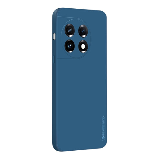 For OnePlus 11 PINWUYO Sense Series Liquid Silicone TPU Phone Case(Blue) - OnePlus Cases by PINWUYO | Online Shopping UK | buy2fix