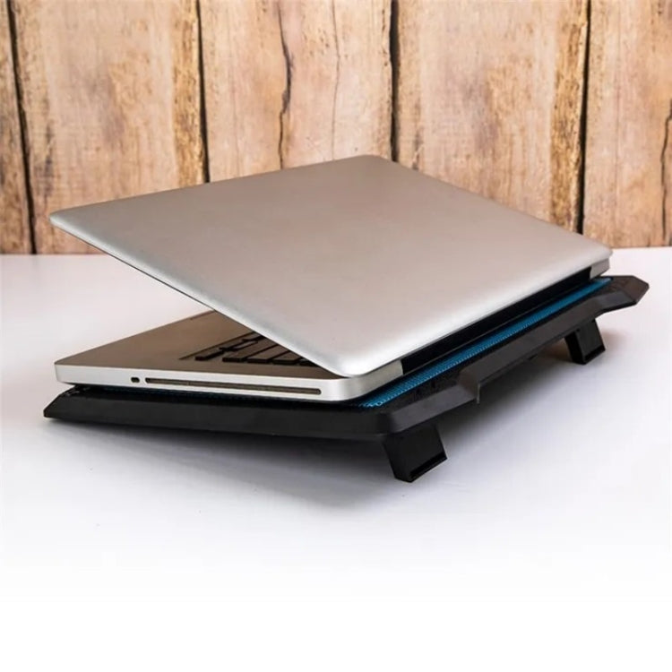 S200 Dual Silent Cooling Fan Portable Slim Notebook Cooling Pad for Laptop(Black) -  by buy2fix | Online Shopping UK | buy2fix