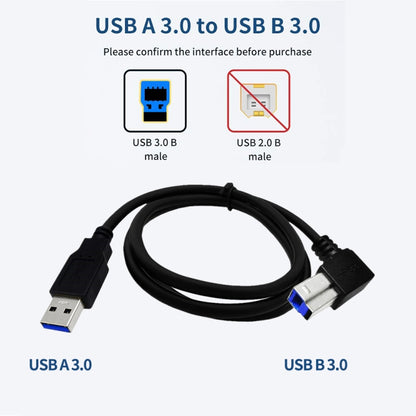 JUNSUNMAY USB 3.0 A Male to USB 3.0 B Male Adapter Cable Cord 1.6ft/0.5M for Docking Station, External Hard Drivers, Scanner, Printer and More(Down) - USB 3.0 by JUNSUNMAY | Online Shopping UK | buy2fix