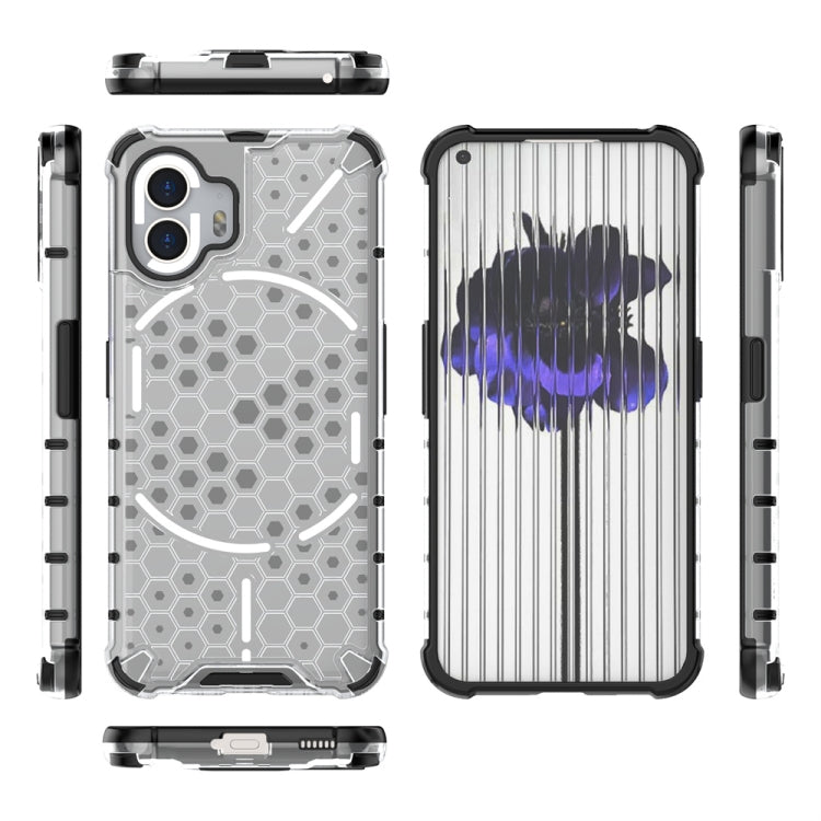 For Nothing Phone 2 Shockproof Honeycomb Phone Case(White) - More Brand by buy2fix | Online Shopping UK | buy2fix