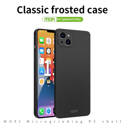 For iPhone 15 Pro Max MOFI Fandun Series Frosted PC Ultra-thin All-inclusive Phone Case(Black) - iPhone 15 Pro Max Cases by MOFI | Online Shopping UK | buy2fix