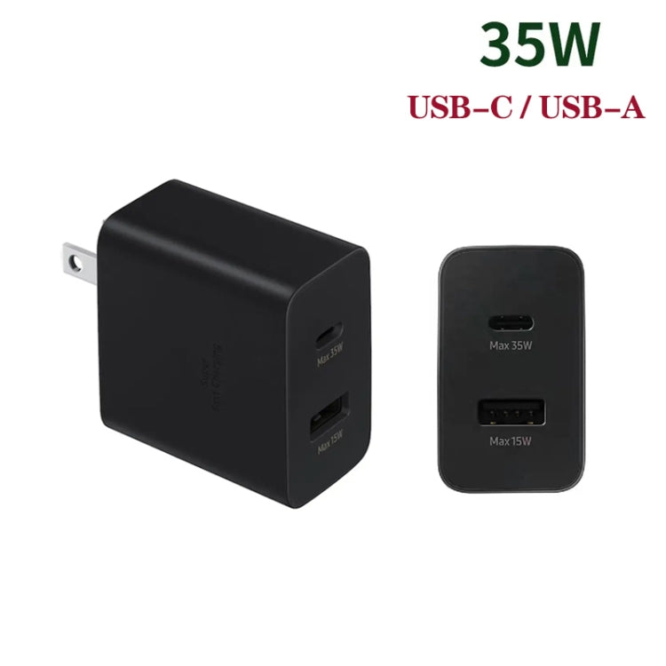 35W USB-C / Type-C + USB Charger Supports PPS / PD Protocol with Dual Type-C Cable, US Plug - USB Charger by buy2fix | Online Shopping UK | buy2fix