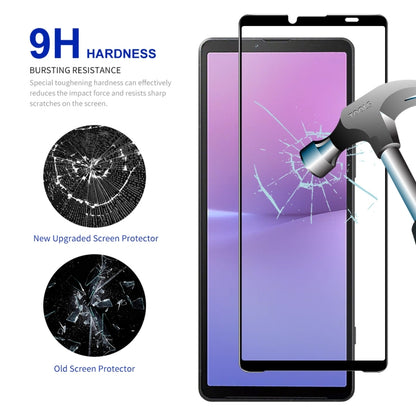 For Sony Xperia 10 V 10pcs ENKAY Full Glue High Aluminum-silicon Tempered Glass Film - Sony Tempered Glass by ENKAY | Online Shopping UK | buy2fix