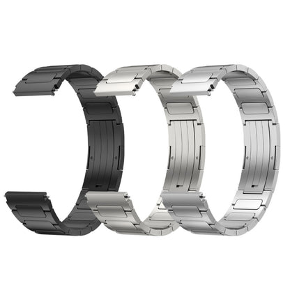 For Samsung Galaxy Watch3 45mm 22mm I-Shaped Titanium Alloy Watch Band(Grey) - Watch Bands by buy2fix | Online Shopping UK | buy2fix