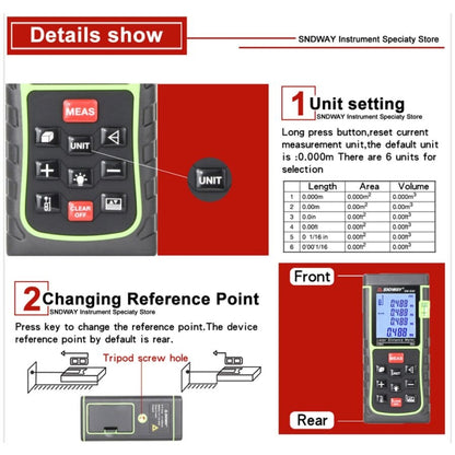 SNDWAY Range Finder Laser Handheld Range Finder SW-T60 - Consumer Electronics by SNDWAY | Online Shopping UK | buy2fix