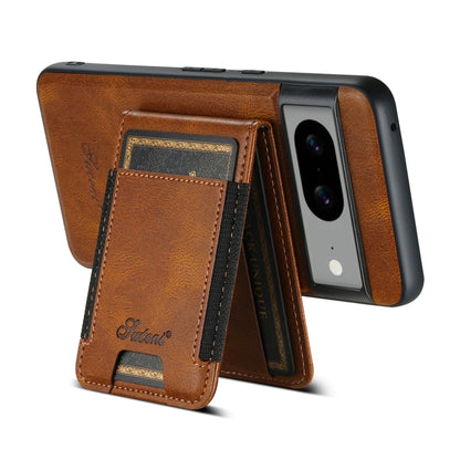 For Google Pixel 7 Pro Suteni H17 Oil Eax Leather Detachable Wallet Phone Case(Brown) - Google Cases by Suteni | Online Shopping UK | buy2fix