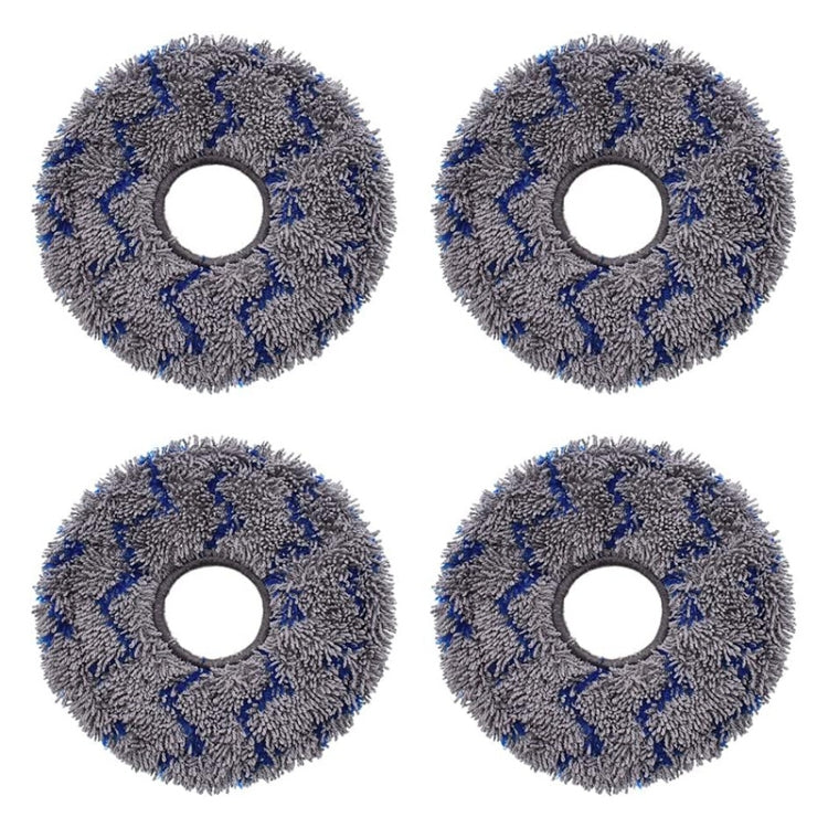 JUNSUNMAY 4pcs Washable Mop Pads Replacement for ECOVACS DEEBOT X1 Turbo / X2 Omni / T20 Pro(Blue+Grey) - Other Accessories by JUNSUNMAY | Online Shopping UK | buy2fix