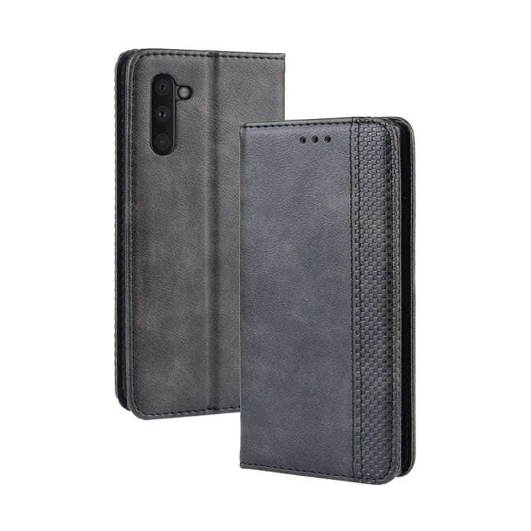 Magnetic Buckle Retro Crazy Horse Texture Horizontal Flip Leather Case for Galaxy Note 10 , with Holder & Card Slots & Photo Frame(Black) - Galaxy Phone Cases by buy2fix | Online Shopping UK | buy2fix