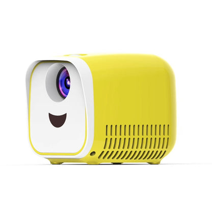 L1 Children Projector Mini LED Portable Home Speaker Projector, US Plug(Yellow) - Consumer Electronics by buy2fix | Online Shopping UK | buy2fix