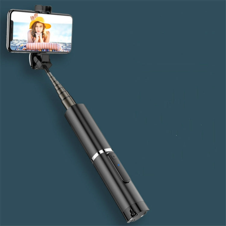 Handheld Wireless Bluetooth Concealed Telescopic Stand One Bluetooth Selfie Stick(Black) - Consumer Electronics by buy2fix | Online Shopping UK | buy2fix