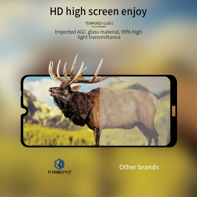 For Xiaomi RedMi Note 8T PINWUYO 9H 2.5D Full Screen Tempered Glass Film(Black) -  by PINWUYO | Online Shopping UK | buy2fix