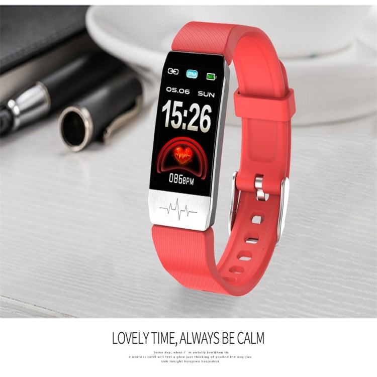 T1 1.14 inch Color Screen Smart Watch IP67 Waterproof,Support Call Reminder /Heart Rate Monitoring/Sedentary Reminder/Sleep Monitoring/ECG Monitoring(Red) - Smart Wear by buy2fix | Online Shopping UK | buy2fix