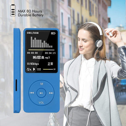 Fashion Portable LCD Screen FM Radio Video Games Movie MP3 MP4 Player Mini Walkman, Memory Capacity:4GB(Light Blue) - Consumer Electronics by buy2fix | Online Shopping UK | buy2fix