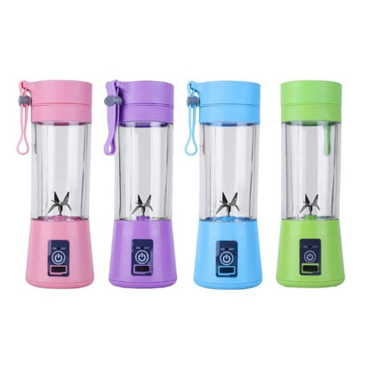 USB Rechargeable Electric Automatic Vegetable Fruit Citrus Orange Juice Maker Cup Mixer Bottle (380ML)(6 Blades Purple) - Home & Garden by buy2fix | Online Shopping UK | buy2fix