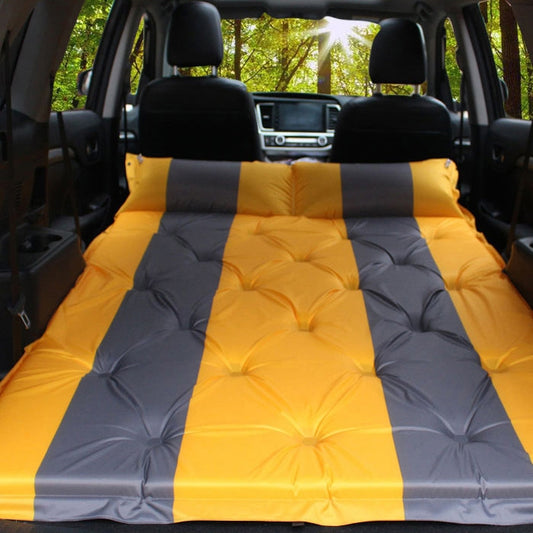 Inflatable Automatic SUV Car Inflatable Bed Travel Car Outdoor Air Mattress Bed Car Auto Sources Bed Travel Bed(Orange) - Seat Accessories by buy2fix | Online Shopping UK | buy2fix