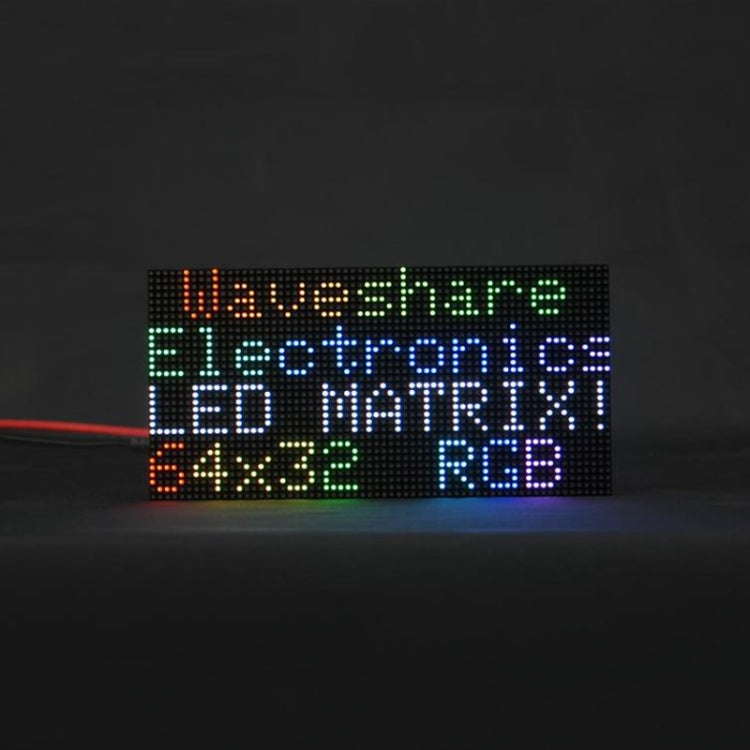 Waveshare RGB Full-color LED Matrix Panel, 2.5mm Pitch, 64x32 Pixels, Adjustable Brightness, 23707 - Other Accessories by Waveshare | Online Shopping UK | buy2fix