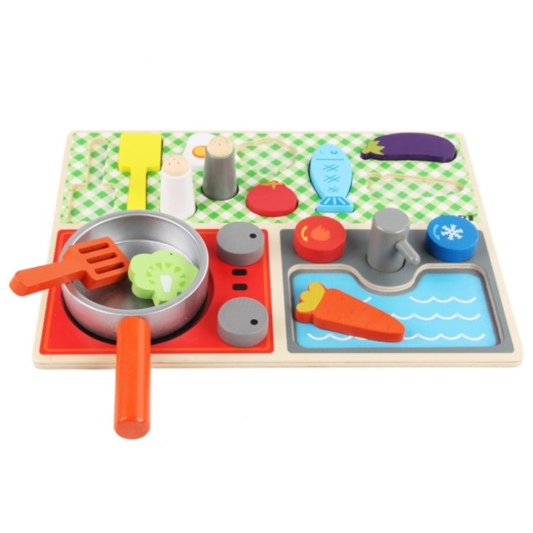 Baby Wooden Toy Simulation Kitchen Set Pretend Play Toy - Pretend Play Toys by buy2fix | Online Shopping UK | buy2fix