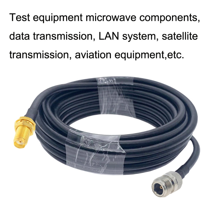 SMA Female to N Female RG58 Coaxial Adapter Cable, Cable Length:1m - Connectors by buy2fix | Online Shopping UK | buy2fix