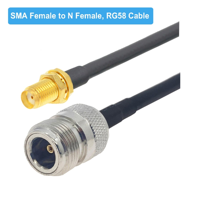 SMA Female to N Female RG58 Coaxial Adapter Cable, Cable Length:10m - Connectors by buy2fix | Online Shopping UK | buy2fix