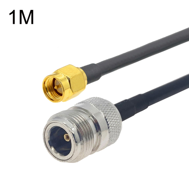 SMA Male to N Female RG58 Coaxial Adapter Cable, Cable Length:1m - Connectors by buy2fix | Online Shopping UK | buy2fix