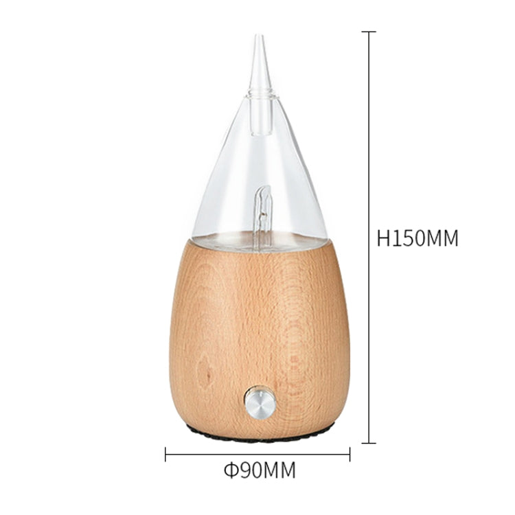 Waterless Diffuser Essential Oil Spray Wood Glass Aromatherapy Air Humidifier, Plug Type:EU Plug(Light Wood Grain) - Home & Garden by buy2fix | Online Shopping UK | buy2fix